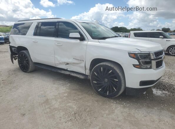 1GNSCGKC3LR290791 2020 CHEVROLET SUBURBAN Белый Передняя правая четверть