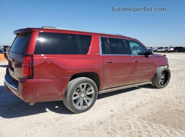 1GNSCJKCXGR459823 2016 CHEVROLET SUBURBAN Maroon Задня права чверть