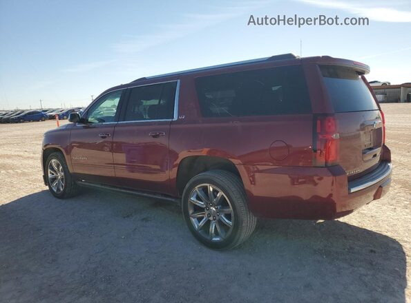 1GNSCJKCXGR459823 2016 CHEVROLET SUBURBAN Maroon Задня ліва чверть