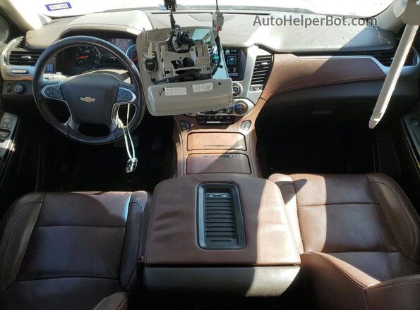 1GNSCJKCXGR459823 2016 CHEVROLET SUBURBAN Maroon Вид панелі приладів
