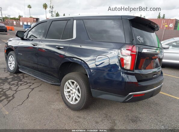 1GNSCNKDXNR285197 2022 CHEVROLET TAHOE Синий Задняя левая четверть