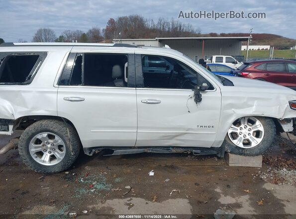 1GNSKCKJ9LR218567 2020 CHEVROLET TAHOE White Widok wnętrza 360 stopni