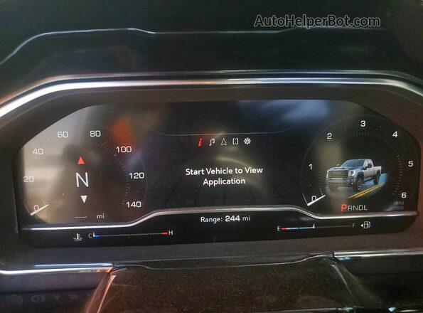 1GT19MEY6RF278492 2024 GMC SIERRA Белый Вид щитка приборов