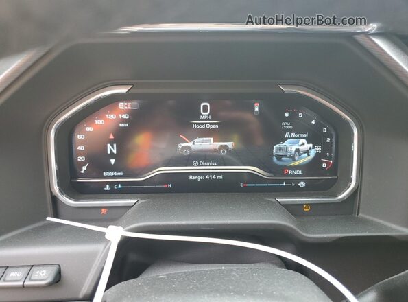 1GT4UXEY4SF174036 2025 GMC SIERRA Синий Вид щитка приборов
