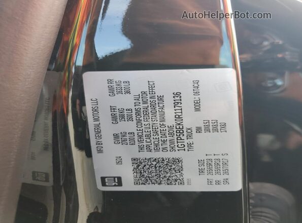 1GTP5BEK0R1179136 2024 GMC CANYON Черный 