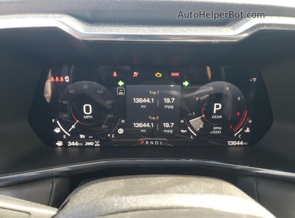 1GTP6BEK7R1249065 2024 GMC CANYON Brown Instrument cluster view