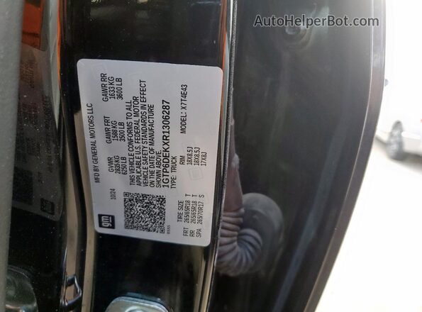 1GTP6DEKXR1306287 2024 GMC CANYON Black Շարժիչի բաժամունքի տեսք