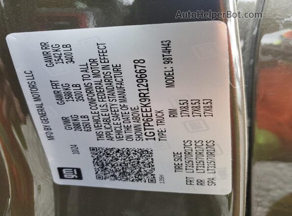 1GTP6EEK9R1296678 2024 GMC CANYON Green 