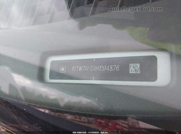 1GTW7AFG4K1314876 2019 GMC SAVANA 2500 White 