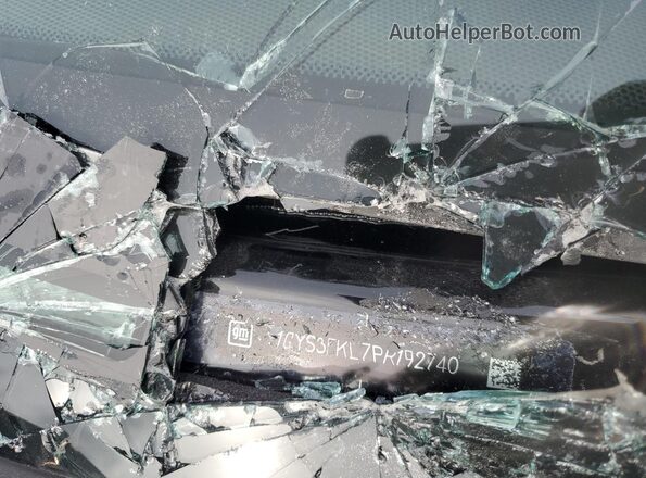 1GYS3FKL7PR192740 2023 CADILLAC ESCALADE Black Widok naklejki z numerem VIN