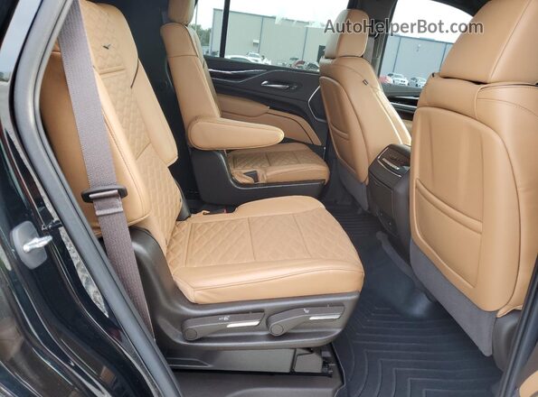 1GYS3FKL7PR192740 2023 CADILLAC ESCALADE Black Widok wnętrza z tyłu