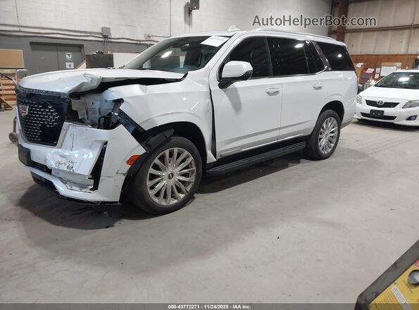 1GYS4BKL7PR336924 2023 CADILLAC ESCALADE White Առջևի ձախ երեք քառորդ տեսարան