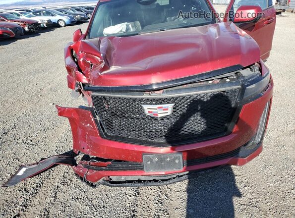 1GYS4EKL0PR338399 2023 CADILLAC ESCALADE Red Engine compartment view