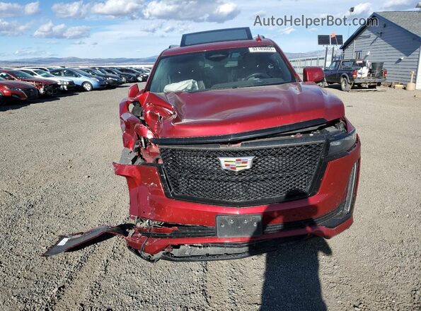 1GYS4EKL0PR338399 2023 CADILLAC ESCALADE Red Front view