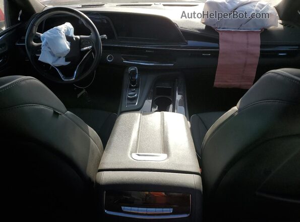 1GYS4EKL0PR338399 2023 CADILLAC ESCALADE Red Dashboard view