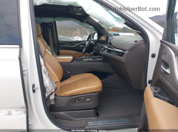 1GYS4KKL3PR114963 2023 CADILLAC ESCALADE Белый Вид салона спереди