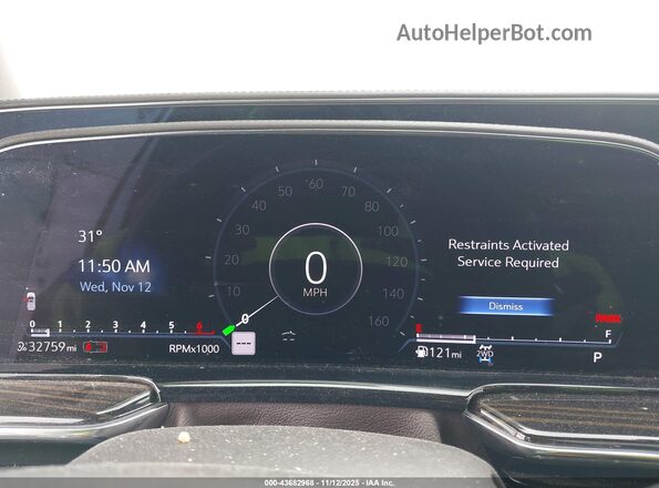 1GYS4KKL3PR114963 2023 CADILLAC ESCALADE Белый Вид задних сидений