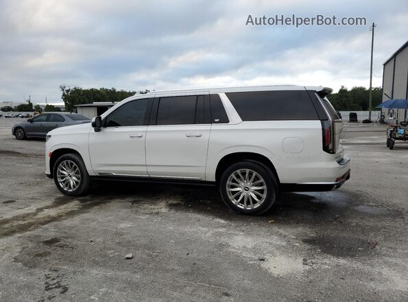 1GYS4LKL2MR333494 2021 CADILLAC ESCALADE White უკანა მარცხენა