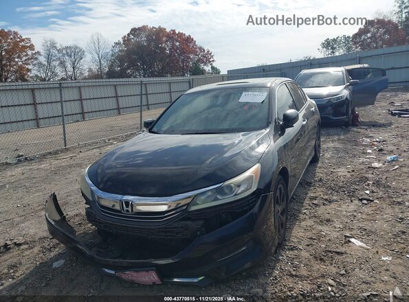 1HGCR2F79GA225560 2016 HONDA ACCORD Black Vista tres cuartos delantera izquierda