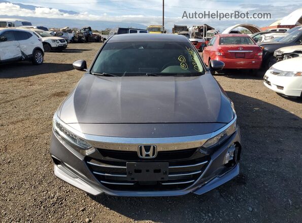 1HGCV1F14MA124357 2021 HONDA ACCORD Gray 