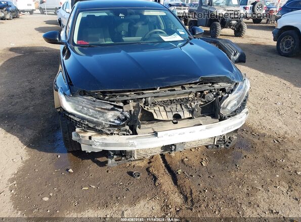 1HGCV1F16KA172472 2019 HONDA ACCORD Black წინა ხედი