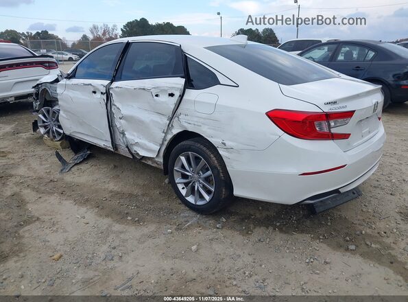 1HGCV1F17MA038945 2021 HONDA ACCORD White Հետևի ձախ