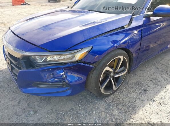 1HGCV1F32JA009169 2018 HONDA ACCORD Blue წინა ხედი