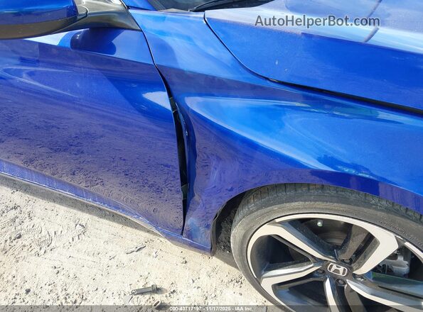 1HGCV1F32JA009169 2018 HONDA ACCORD Blue 