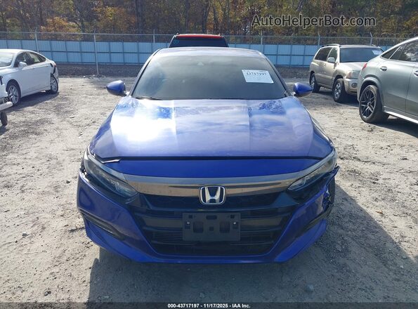 1HGCV1F32JA009169 2018 HONDA ACCORD Blue ხელსაწყოთა პანელის ხედი