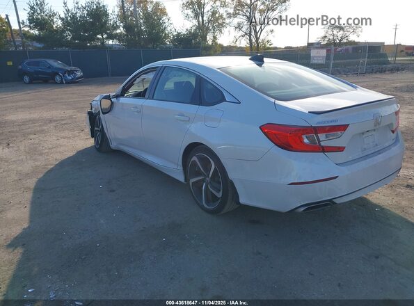 1HGCV1F32NA073847 2022 HONDA ACCORD White Rear left