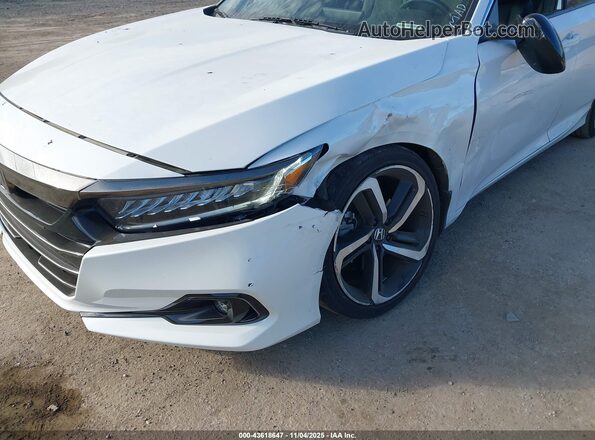 1HGCV1F32NA073847 2022 HONDA ACCORD White Front view