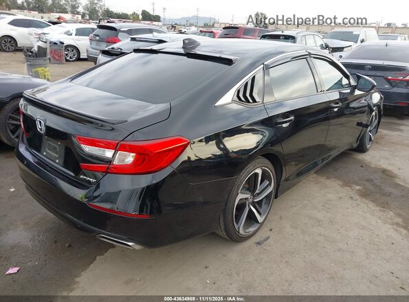 1HGCV1F34NA115953 2022 HONDA ACCORD Black Հետևի աջ