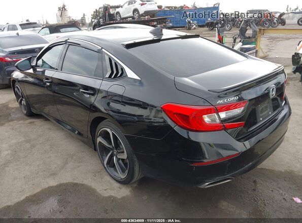1HGCV1F34NA115953 2022 HONDA ACCORD Black Հետևի ձախ