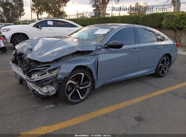1HGCV1F36NA064603 2022 HONDA ACCORD Gray 