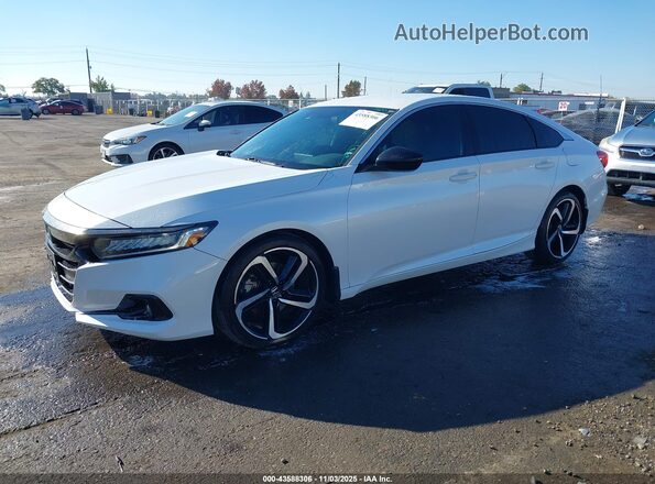 1HGCV1F37NA024384 2022 HONDA ACCORD White Przód lewy