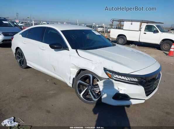 1HGCV1F37NA024384 2022 HONDA ACCORD White Widok z przodu