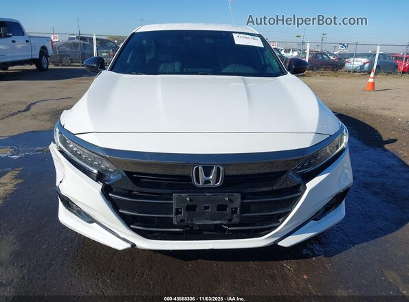1HGCV1F37NA024384 2022 HONDA ACCORD White Widok zestawu wskaźników
