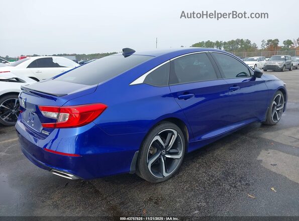1HGCV1F42NA094819 2022 HONDA ACCORD Синий Задняя правая четверть