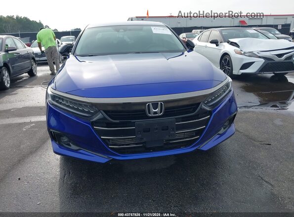 1HGCV1F42NA094819 2022 HONDA ACCORD Синий Вид щитка приборов