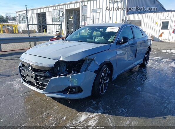 1HGCV1F4XNA011010 2022 HONDA ACCORD Gray Vista tres cuartos delantera izquierda
