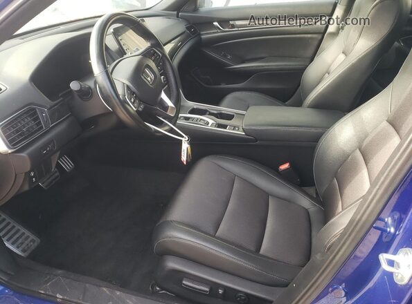 1HGCV2F30MA032203 2021 HONDA ACCORD Blue Front interior view
