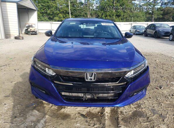 1HGCV2F30MA032203 2021 HONDA ACCORD Blue Front view