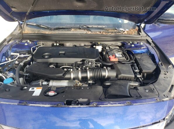 1HGCV2F30MA032203 2021 HONDA ACCORD Blue Rear interior view