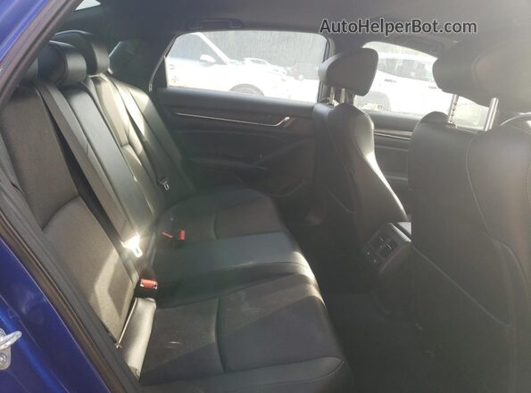 1HGCV2F30MA032203 2021 HONDA ACCORD Blue Rear seats view