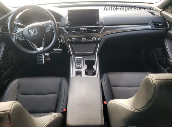 1HGCV2F30MA032203 2021 HONDA ACCORD Blue Dashboard view