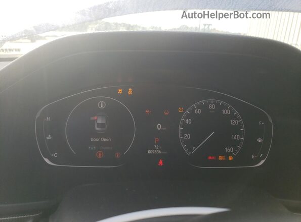 1HGCV2F30MA032203 2021 HONDA ACCORD Blue Instrument cluster view