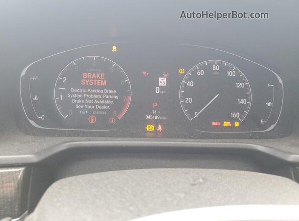 1HGCV2F30NA023678 2022 HONDA ACCORD Серый Вид щитка приборов