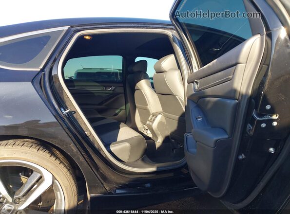 1HGCV2F32NA007434 2022 HONDA ACCORD Black Widok naklejki z numerem VIN