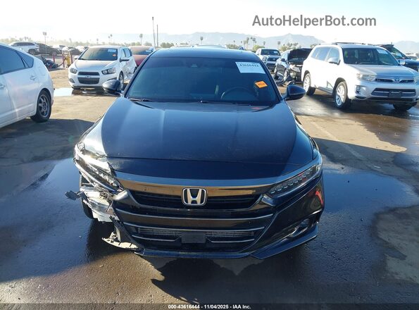 1HGCV2F32NA007434 2022 HONDA ACCORD Black Widok zestawu wskaźników