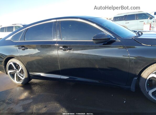 1HGCV2F32NA007434 2022 HONDA ACCORD Black Widok wnętrza z tyłu